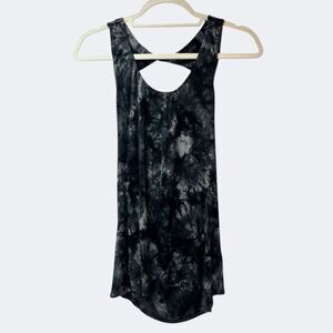 Trendy Trends U.S.A. Mini Tie-Dye Dress Black Gray Size M
